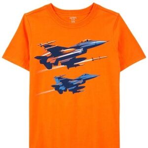 Carter's Orange Jets Jersey Tee - Size 7 - NWT